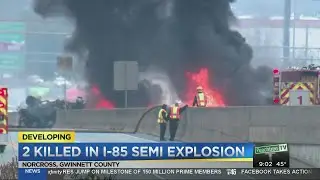 Massive fire sparked by accident kills two, police identify victims