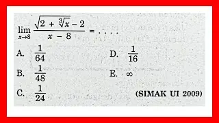 Limit fungsi aljabar, bentuk akar, Simak UI