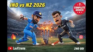 India vs New Zealand 2026 Complete Series | 2nd ODI | Cricket 24 LavXtreme