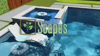Modern Pool Design with Putting Green in Dallas Tx