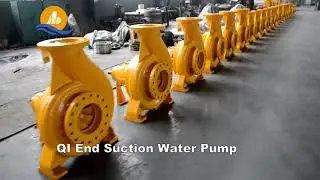 Single stage end suction pump bare shaft pump only in yellow color.#pump