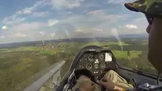 Platzrunde am Segelflugzentrum K&ouml;nigsdorf mit einer ASK 21