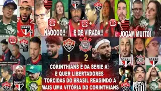 TORCIDAS DO BRASIL AO VITÓRIA 1X2 CORINTHIANS COM SHOW DO MEMPHIS DEPAY E YURI -O TIMAO ÑAO VAI CAIR