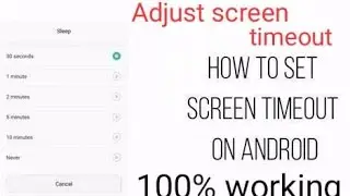 How to set screen timeout on android phone 2023 || Hriant360