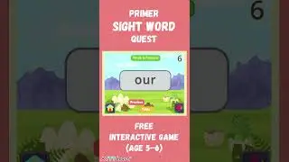 Primer Sight Word Quest | Interactive Game for Ages 5&ndash;6