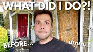 FINALLY SHOWING MY HOUSE! | Restoring & Repainting my Victorian Front Door!