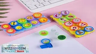 10pcs Assorted Stamps for Kids Self ink Stamps Children Toy Stamps Smiley Face