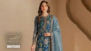 JAZMINE &ndash; Semi Pure Chiffon Embroidered Dress
