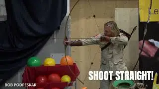 Bowman Bob Podpeskar hits the Pan with Howard Hill Longbow