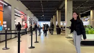 Walking Around Merchandise Mart Food Court