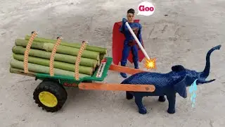 Diy  Mini Elephant Wood 🪵 Cart at Home Using Ice Cream Sticks | Handmade Wooden Cart Project