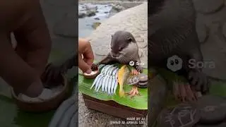 Two Otters, One River&hellip; and a Very Fishy Market 🐟😂 | Wild AI Animal Log