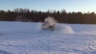 Polaris Ranger 400 drifting