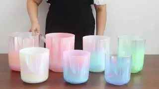 The Sound Bath of C to B Note Crystal Singing Bowl Set