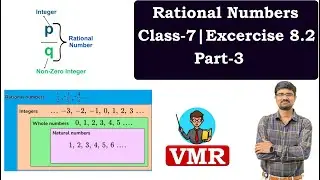 Rational Numbers | Exercise 8.2 | Class-7 | Part-3 | NCERT | State | Mathematics