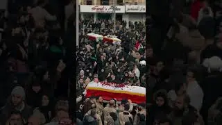 Painful Scenes From the Funeral Procession of the Israeli Massacre in Nabatieh in Southern Lebanon