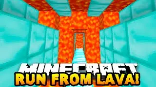 Minecraft RACE AGAINST LAVA PARKOUR! #1 w/PrestonPlayz & Friends!