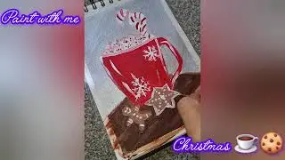 Acrylic painting | Christmas ideas | #easy painting #art #painting #acrylicpainting 