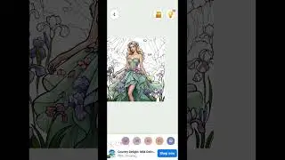 Colouring a beautiful picture 