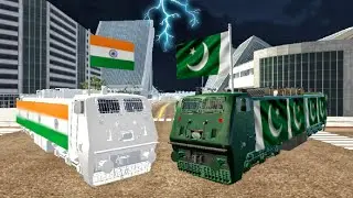 India train vs Pakistan train fight in Indian bike driving 3d game 🤯