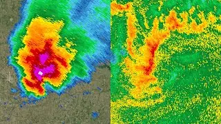 2024 Hays, Kansas Supercell to Bookend Vortex Radar Loop