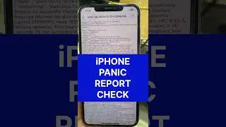 iphone Panic report #iPhone #ytshorts #youtubeshorts #mobile #viral #technology