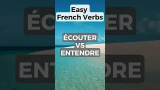 Easy French verbs - Ecouter vs Entendre #shorts