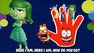 Finger Family | Pixar Inside Out Joy Fear Sadness Animation Daddy Finger Nursery Rhyme - MR KINDER