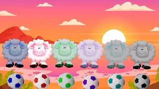 The Sheep Will Teach The Names Of The Colors |  Colour Song For Kids