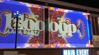 Blooloop IAAPA party 2018 mapping by LCI, Barco