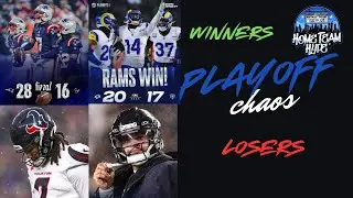 Divisional Round Recap : Rams vs Bears, Patriots vs Texans | NFL Playoff Predictions & CFB Champs