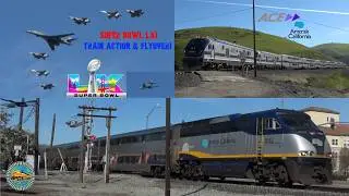 SUPER BOWL LX: Train Action and Flyover!