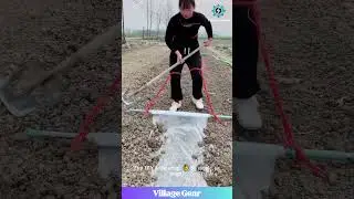 This DIY Mulch Layer is Low-Key Genius! 😂 Farm Smarter! #farming #diy #hack #oddlysatisfying