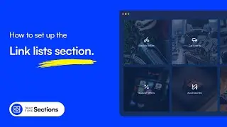 How to set up the link lists section - Square links with icons