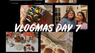 vlogmas day 7: friendmas, gingerbread houses, gift exchange