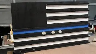 Thin blue line  Challenge coin rack