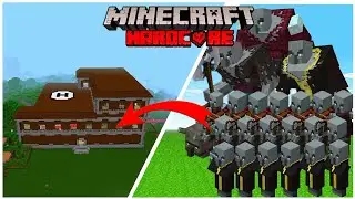 I ATTACK THE PILLAGERS, EVOKER AND VINDICATOR'S BASE IN MINECRAFT (GAMEMODE MINECRAFT)
