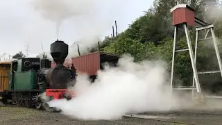 Peckett & Sons 1630 departing Pukemiro station BTC Glen Afton Branch Line