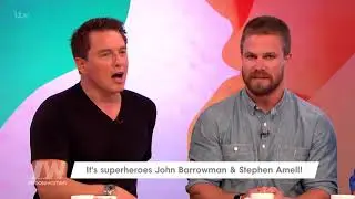John Barrowman and Stephen Amell Talk Heroes and Villains | Loose Women