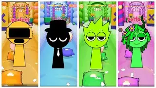 🎧 Sprunki Beat Clash &ndash; Fun Bot vs Black vs Owaksx vs Vineria | Tiles Hop EDM Rush 🔥