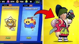 42 STAR DROP AND 7 MEGA BOX😱😱 NEW BRAWLER!! FREE GIFTS🎁 BRAWL STARS