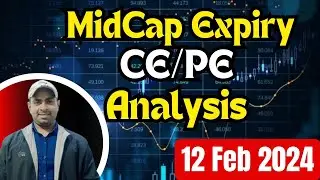 12 feb 2024, MidCap Expiry, Nifty & Bank Nifty Analysis,Call/put opton, Trading,
