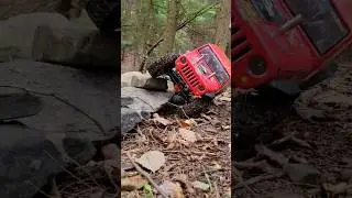 Aaaaaaaaaand..... flop. #rccrawlershorts #scalerc #tinytruck #rcadventure #rc4x4 #scale4x4 #traxxas