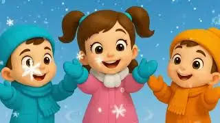 We Love Snow! ❄️ Winter Rhyme for Kids | Learn-i-pops | Fun Winter Song for Toddlers