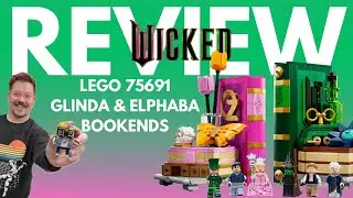 Предварительный обзор &mdash; набор держателей для книг LEGO Wicked Glinda & Elphaba с минифигурками!