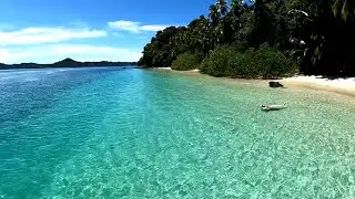 Relaxing Tropical Beach Ambience: Beach Therapy in the most beautiful beach & Peaceful Ocean Waves