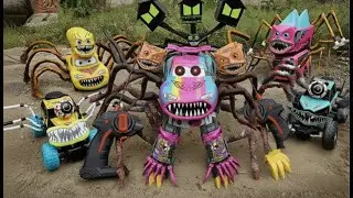 Upgrade RC LIGHTNING MCQUEEN EATER Monster Percy Spider, Monster Mcqueen Monster Truck Police Car