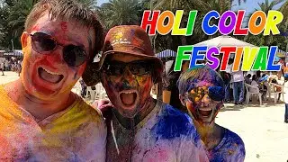 Holi Festival of Colors in Dubai! Most Colorful Day Ever!