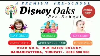 Disney Oaks Pre-school at M.K Naidu Colony, Bairagipateda Tirupati