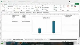 Use Excel to perform an A/B test on email subject lines
